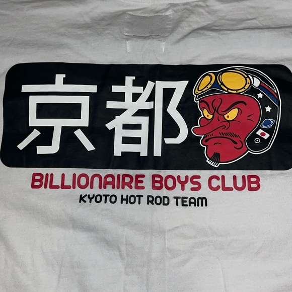 The Billionaire Boys Club BB Hot Rod LS Tee in White - Picture 5 of 9